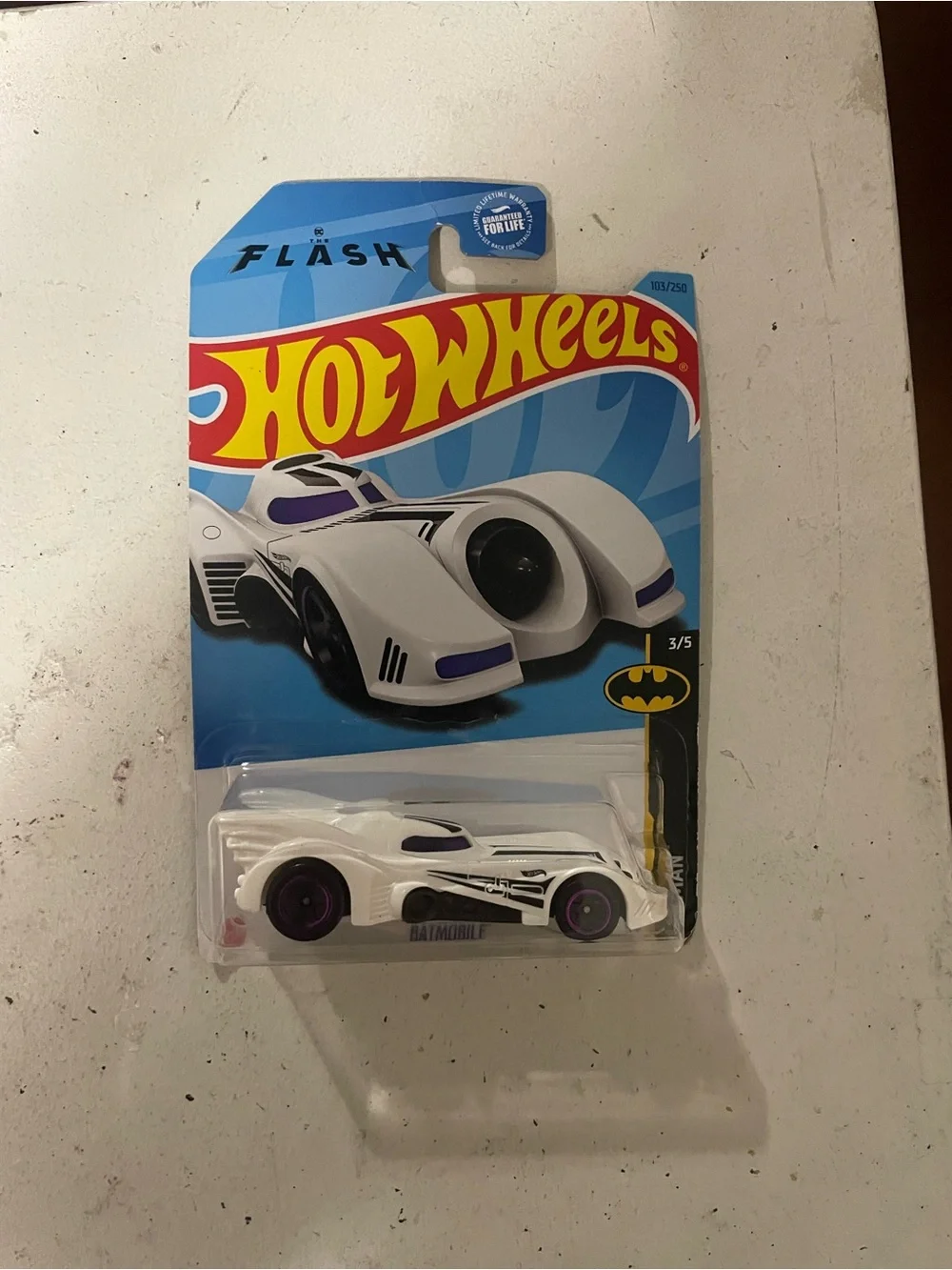 Hot Wheels Kids Vehicle Pack - Assorted Black and White Batmobile Cars